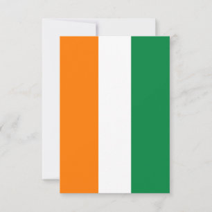 Ivory Coast flag Thank You Card