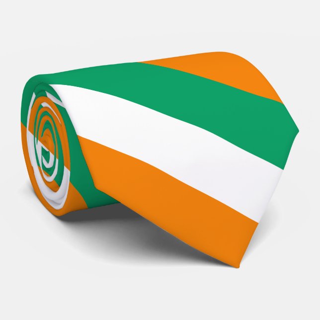 Ivory Coast Flag Tie (Rolled)