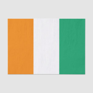 Ivory Coast Flag Tissue Paper