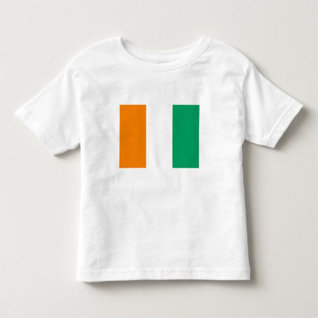 Ivory Coast Flag Toddler T-Shirt (Front)