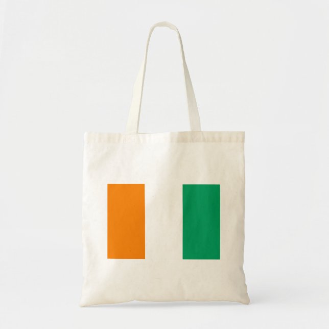 Ivory Coast Flag Tote Bag (Front)