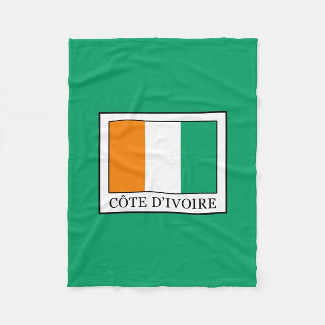 Ivory Coast Fleece Blanket (Front)