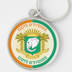 Ivory Coast Heritage Emblem Key Ring