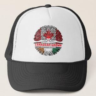 Ivory Coast Ivorian Canadian Canada Tree Roots Trucker Hat