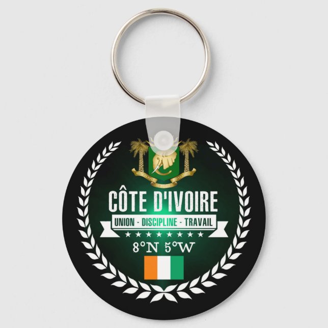 Ivory Coast Key Ring (Front)