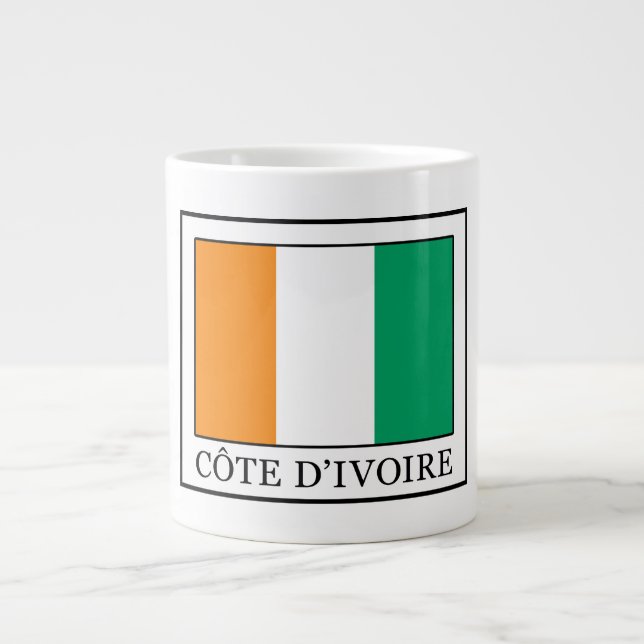 Ivory Coast Large Coffee Mug (Front)