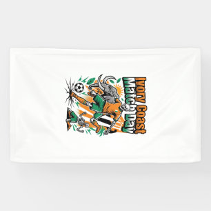 Ivory Coast Match Day Skeleton Striker Nations Cou Banner