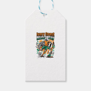Ivory Coast Match Day Skeleton Striker Nations Cou Gift Tags
