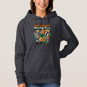 Ivory Coast Match Day Skeleton Striker Nations Cou Hoodie
