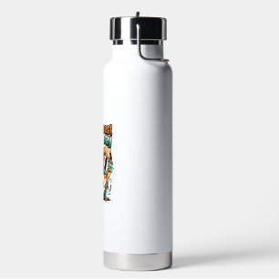 Ivory Coast Match Day Skeleton Striker Nations Cou Water Bottle