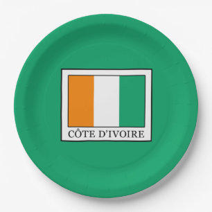 Ivory Coast Paper Plate