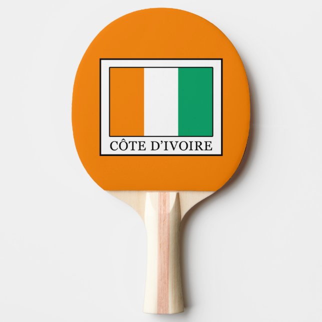 Ivory Coast Ping Pong Paddle (Front)