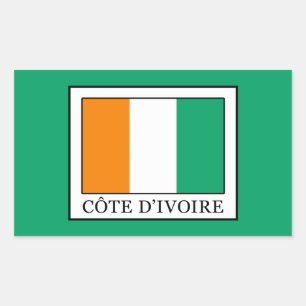 Ivory Coast Rectangular Sticker