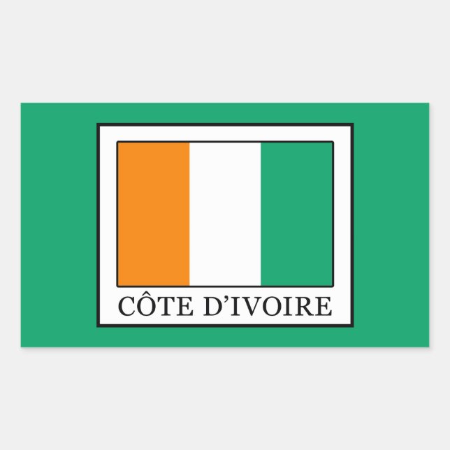 Ivory Coast Rectangular Sticker (Front)