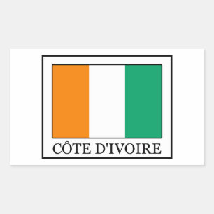 Ivory Coast Rectangular Sticker