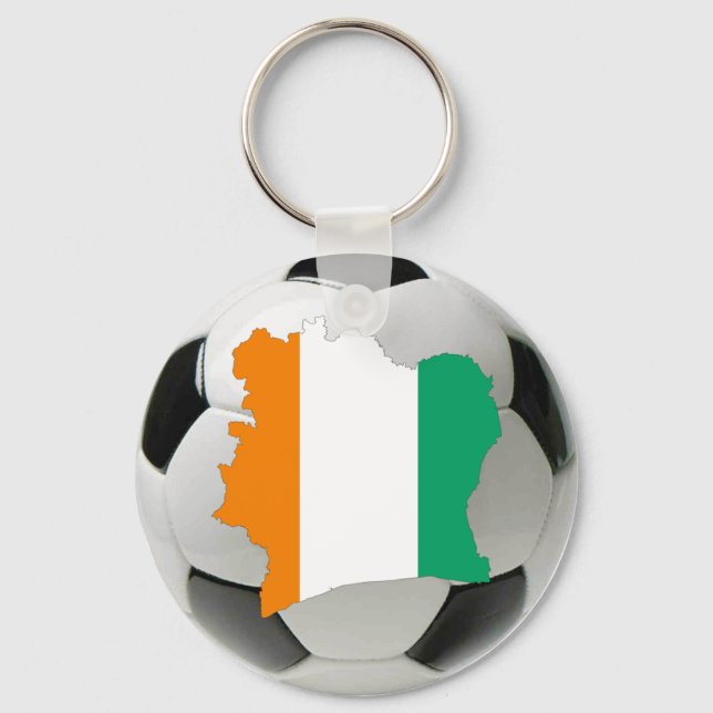 Ivory Coast soccer Key Ring (Front)