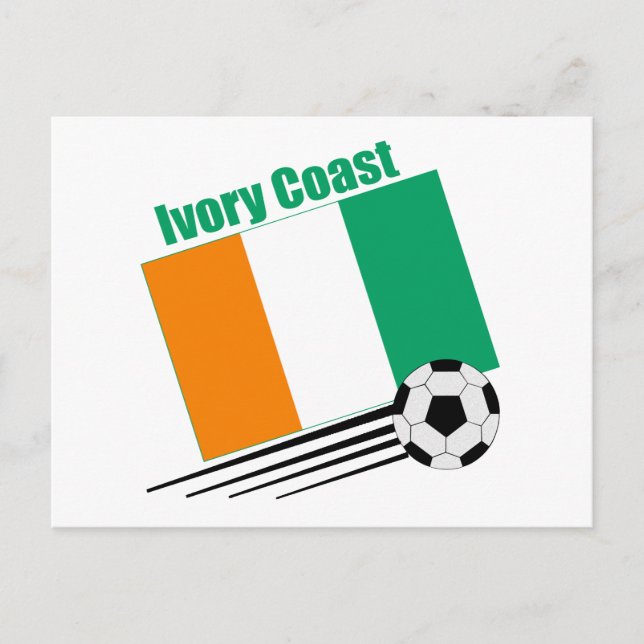 Ivory Coast Soccer Team Postcard (Front)