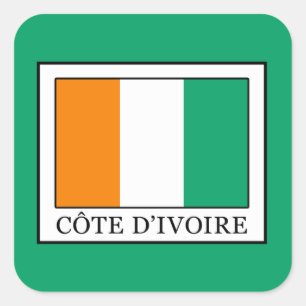 Ivory Coast Square Sticker