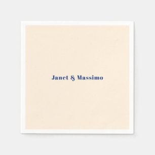 Ivory Colour Plain Professional Modern Minimalist Napkin
