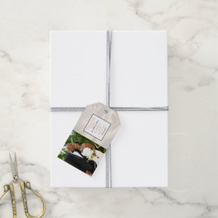 Ivory Costa Rica Wedding Photo Gift Tags