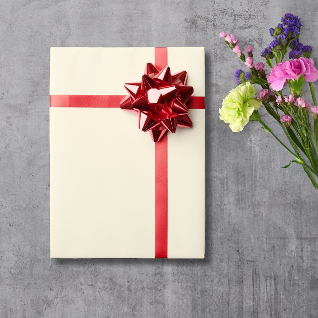 Ivory Cream Solid Colour | Classic | Elegant Wrapping Paper (Creator Uploaded)