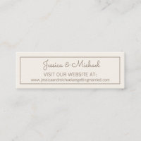 Ivory Cream White Wedding Website