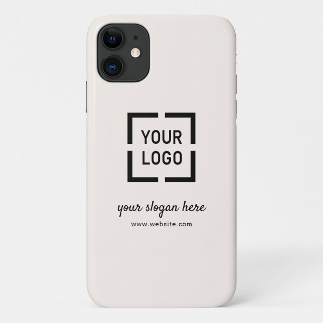 Ivory Custom Logo branded promotional Case-Mate iPhone Case (Back)