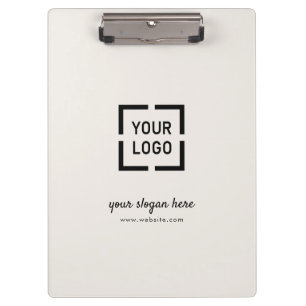 Ivory Custom Logo business branded Clipboard