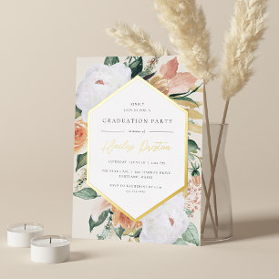 Ivory Desert Floral Graduation Party