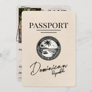 Ivory Dominican Republic Passport Save The Date