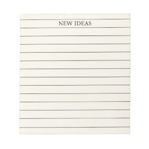 Ivory Elegant & Classic Stationery Notepad