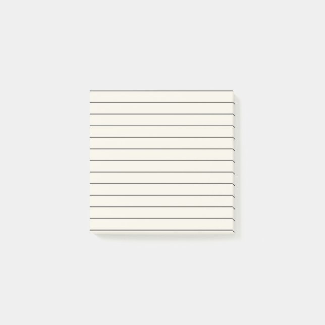 Ivory Elegant Stationery  Post-it Notes (Front)