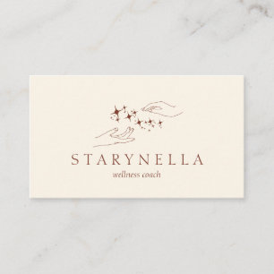 Ivory Energy Healing Hands Reiki Therapy Business Card