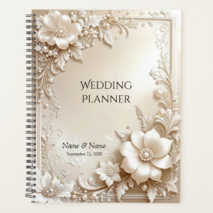 Ivory Flowers Planner