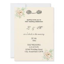 ivory formal simple monogrammed