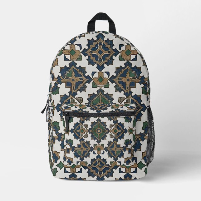 Ivory Garden Printed Backpack (Front)
