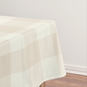 Ivory Gingham / Buffalo Check Tablecloth
