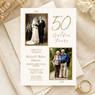 Ivory Gold 50 Golden Years Photo Anniversary