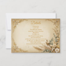 Ivory Gold Crown Pampas Elegant Royal Boho