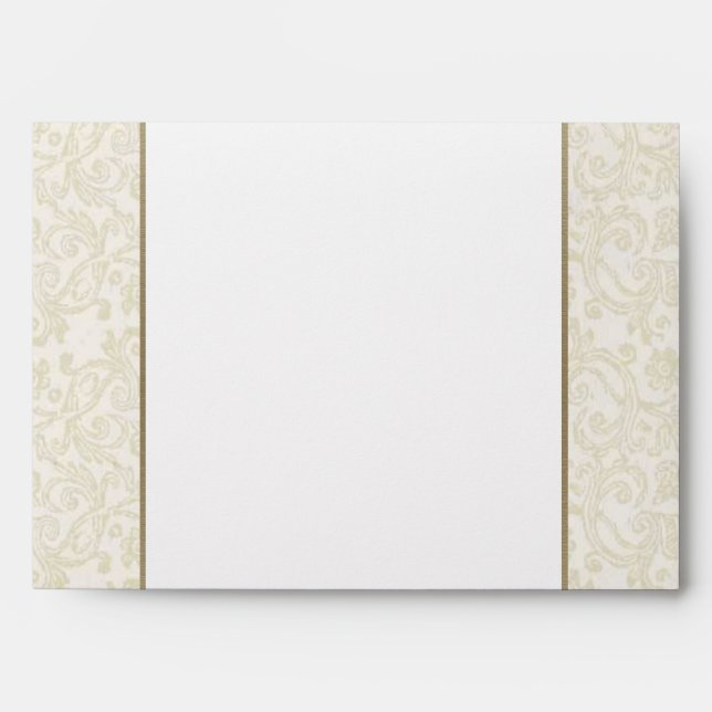 Ivory & Gold Envelope - A7 Greeting Card (Front)