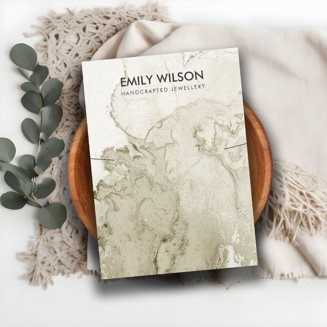 IVORY GOLD GREY AGATE MARBLE NECKLACE DISPLAY CARD (Creator Uploaded)