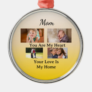 Ivory & Gold – Heartfelt Holiday Keepsake Metal Ornament