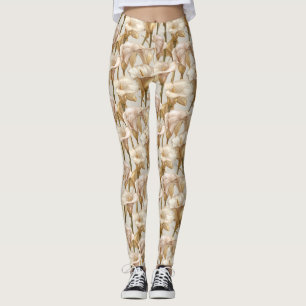 ivory Gym Calla lilies Inspired Gifts For Girls Leggings