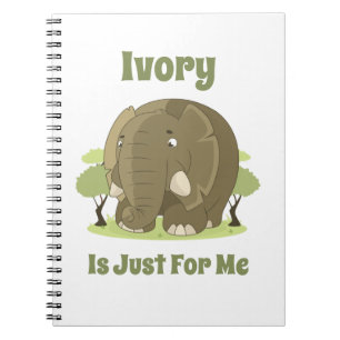 Ivory is Just For Me Spiral Photo Notebook