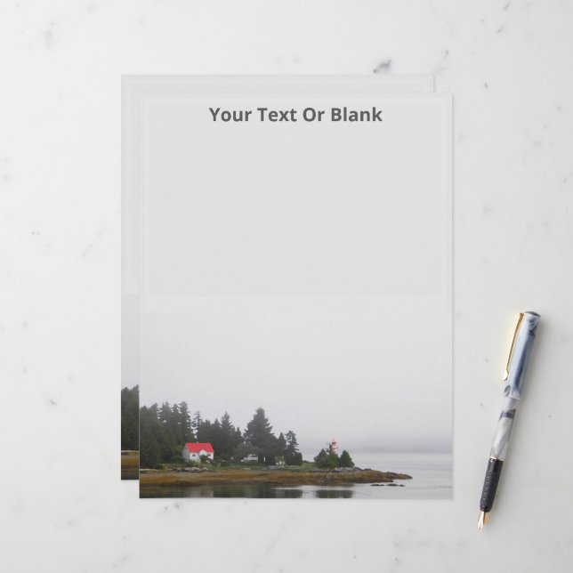 Ivory Island Lightstation Custom Letterhead (Front/Back In Situ)