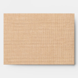 Ivory Lace and Light Burlap Envelope
