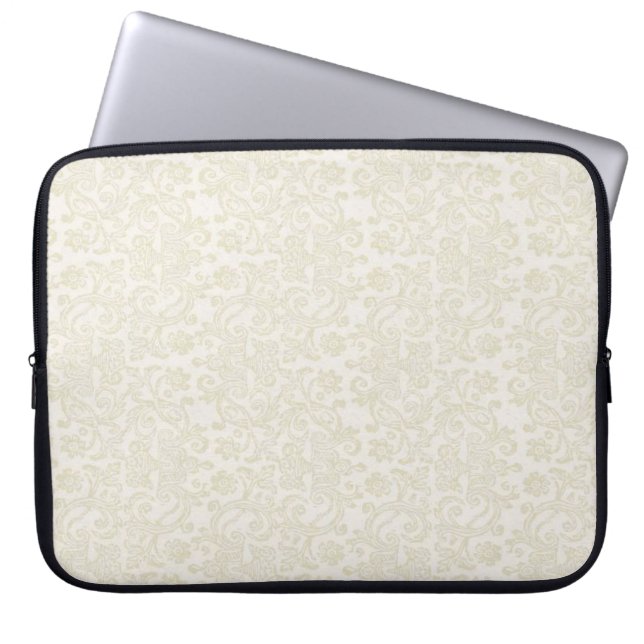 Ivory Lace Laptop Sleeve (Front)