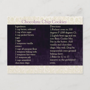 Ivory Lace Recipe Card