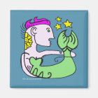 Ivory Mermaid with Pink Hair