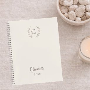 Ivory Monogram Personalised Quiet Luxury Journal
